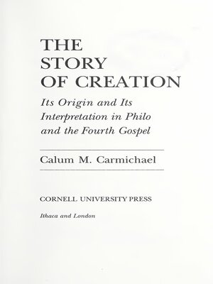 cover image of The Story of Creation